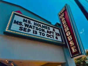 Theater marquee for the warehouse theatre